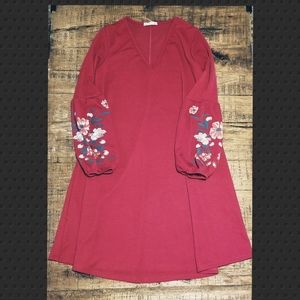 Bluebell ASOS maternity embroidered sleeve dress